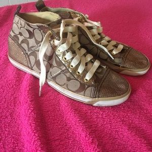 High top coach sneakers!